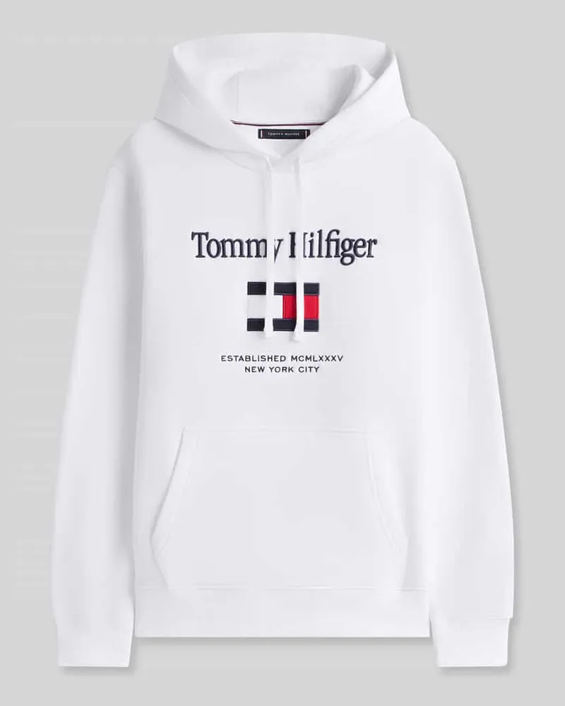Tommy Hilfiger Regular Fit Hoodie aus Weiss