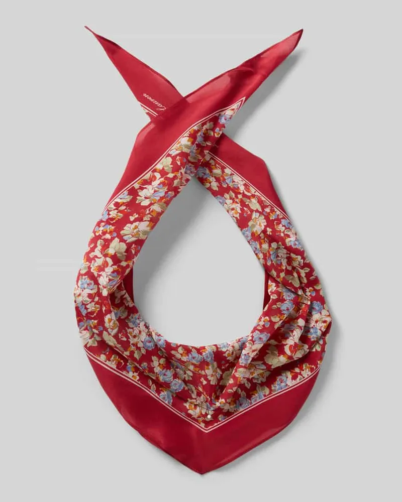 Ralph Lauren Tuch aus reiner Seide Modell 'FLR LRG DMD Rot