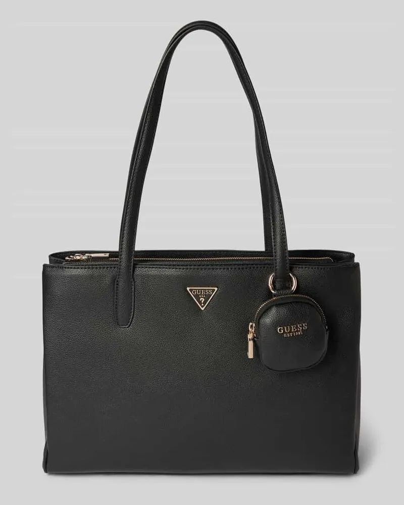 Guess Tote Bag mit Label-Applikation Modell 'POWER PLAY Black