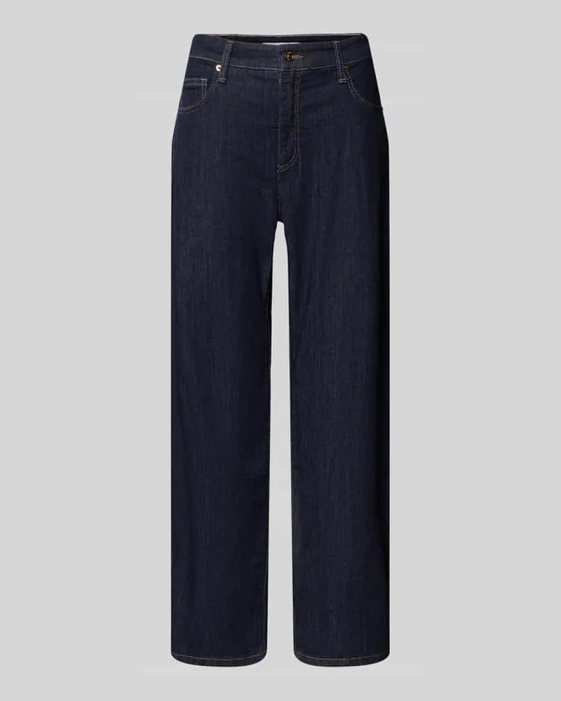MAC Jeans Barrel Fit Jeans mit Eingrifftaschen Modell 'Danni Dunkelblau