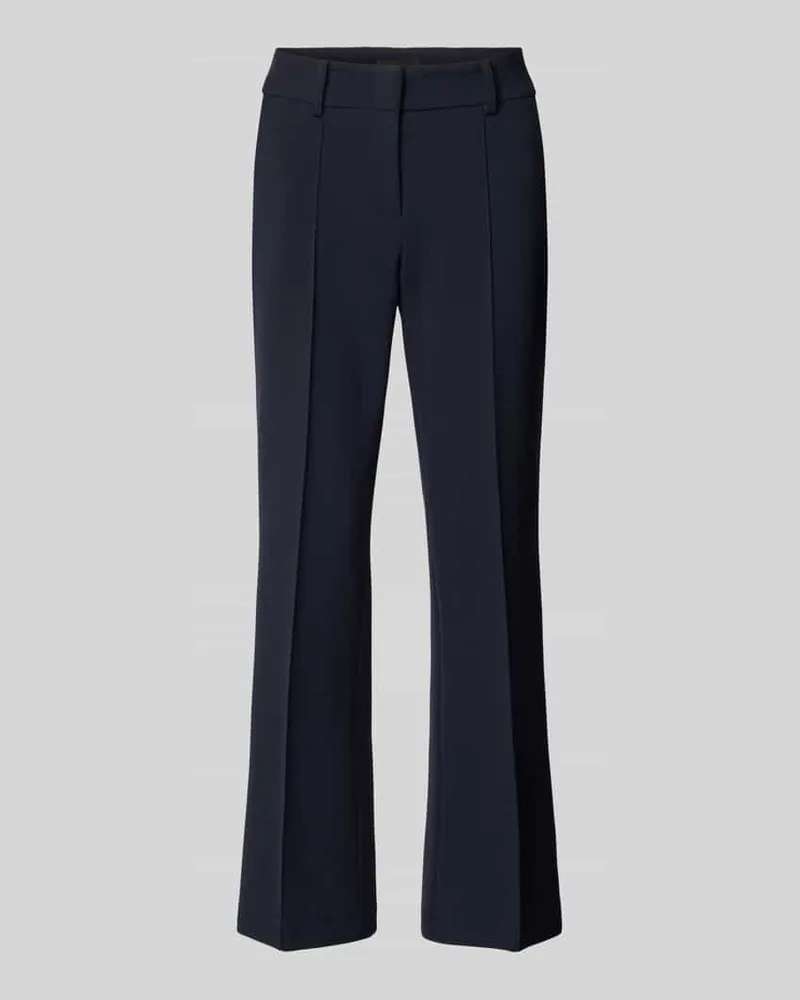 Cambio Flared Fit Stoffhose mit Viskose-Anteil Modell 'Farah Marine