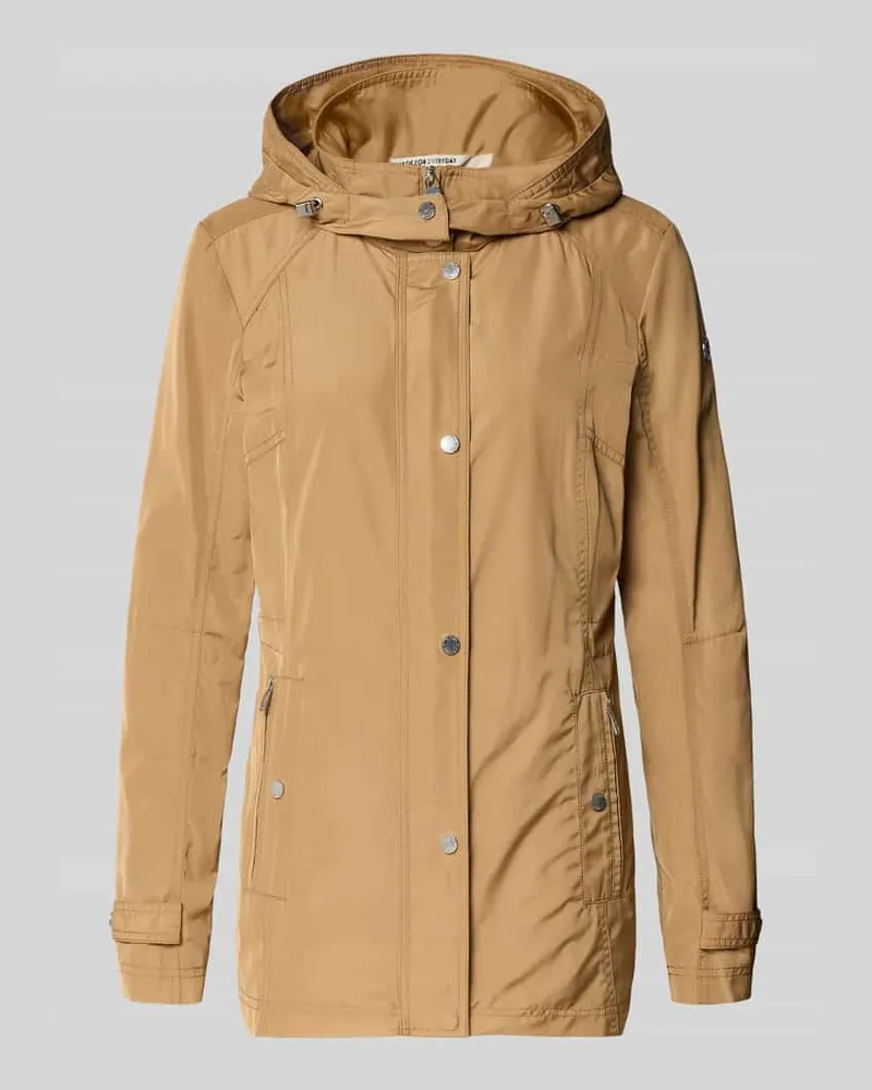 Fuchs Schmitt Regular Fit Jacke mit Logo-Print Camel