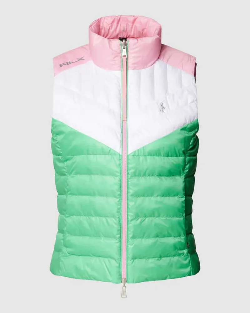 Ralph Lauren Steppweste im Colour-Blocking-Design Weiss