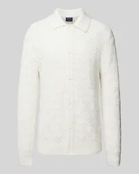 McNeal Strickjacke mit Strukturmuster Offwhite