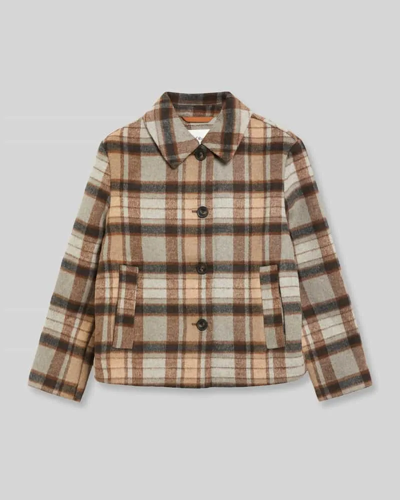 S.Oliver Blouson mit seitlichen Eingrifftaschen Beige
