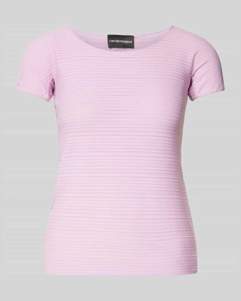 Emporio Armani T-Shirt mit Rundhalsausschnitt Pink