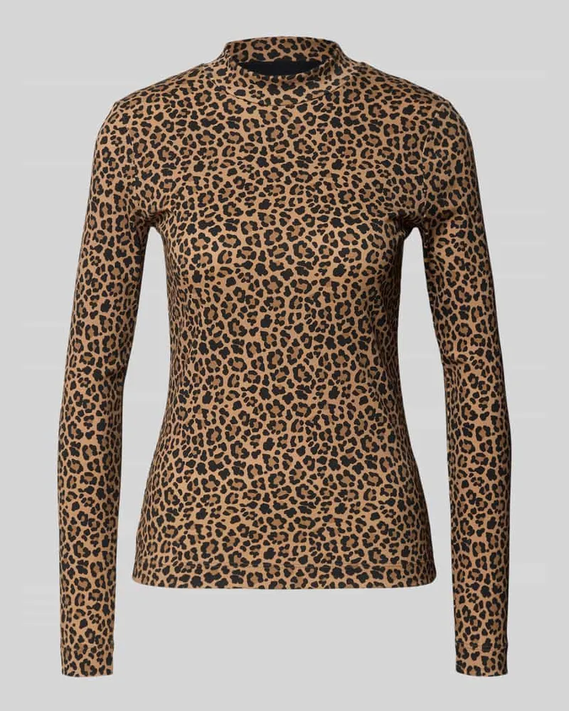 Marc Cain Longsleeve mit Stehkragen Camel