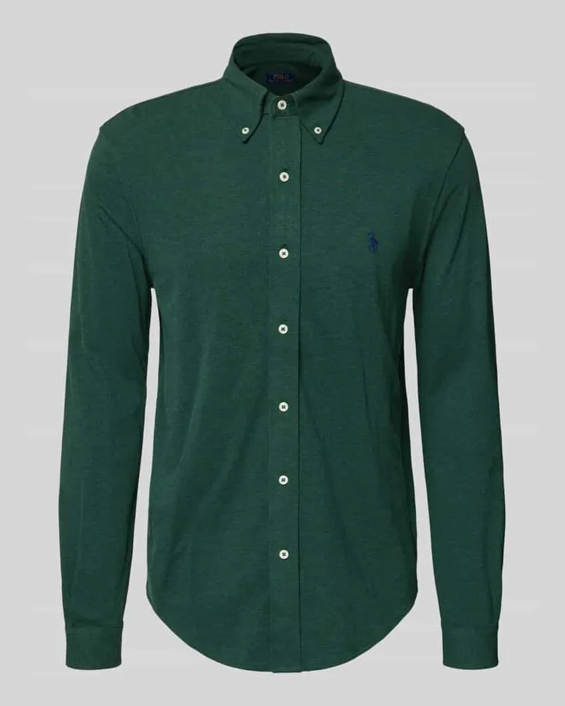 Ralph Lauren Regular Fit Freizeithemd mit Button-Down-Kragen Dunkelgruen
