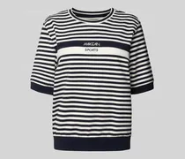 T-Shirt mit Label-Stitching und Rundhalsausschnitt