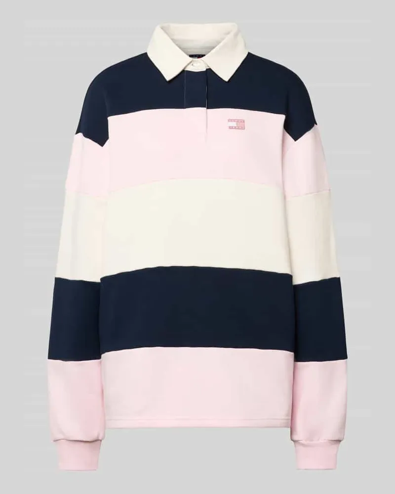 Tommy Hilfiger Regular Fit Pullover aus reiner Baumwolle Hellrosa
