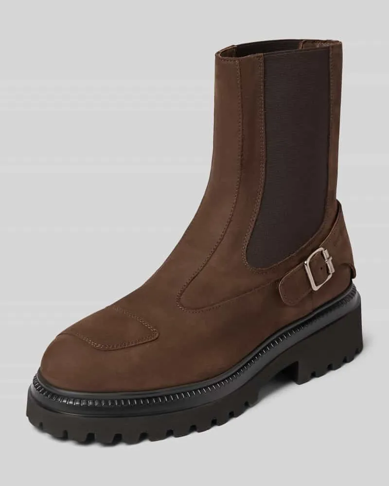 Copenhagen Stiefel mit elastischen Einsätzen Modell 'CPH950 Dunkelbraun