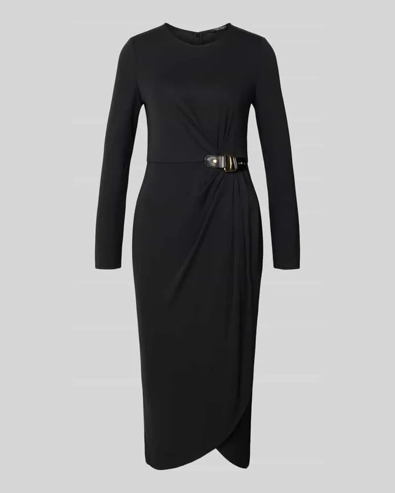 Ralph Lauren Midikleid mit Rundhalsausschnitt Modell 'SABLISE Black