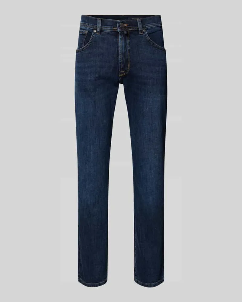 Pierre Cardin Jeans mit Eingrifftaschen Modell 'Dijon Dunkelblau