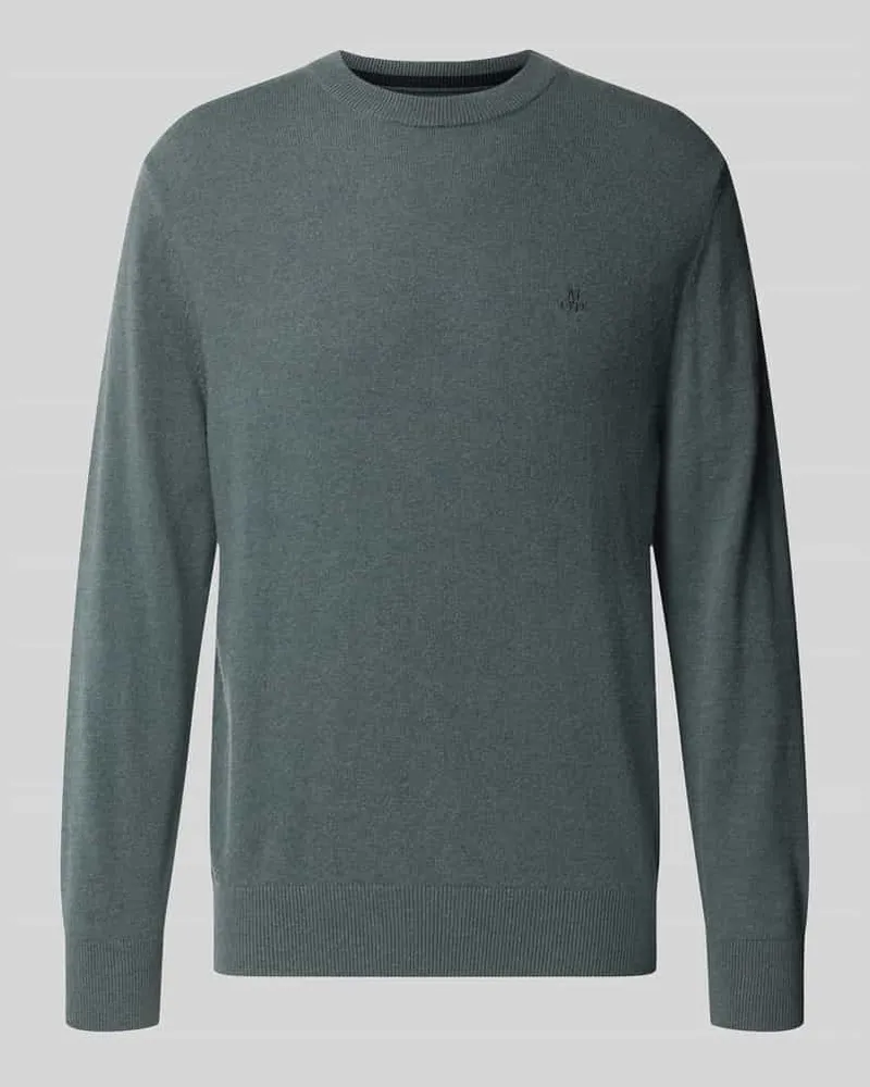 Marc O'Polo Regular Fit Pullover aus Baumwoll-Mix mir Schurwoll-Anteil Schilf