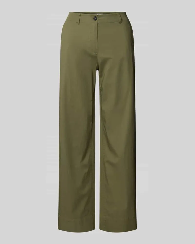 Marc O'Polo Wide Leg Chino aus Baumwoll-Mix Modell 'LANDE Lind