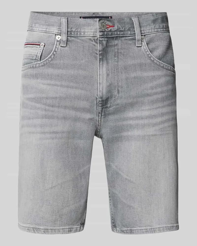 Tommy Hilfiger Jeansshorts mit 5-Pocket-Design Hellgrau