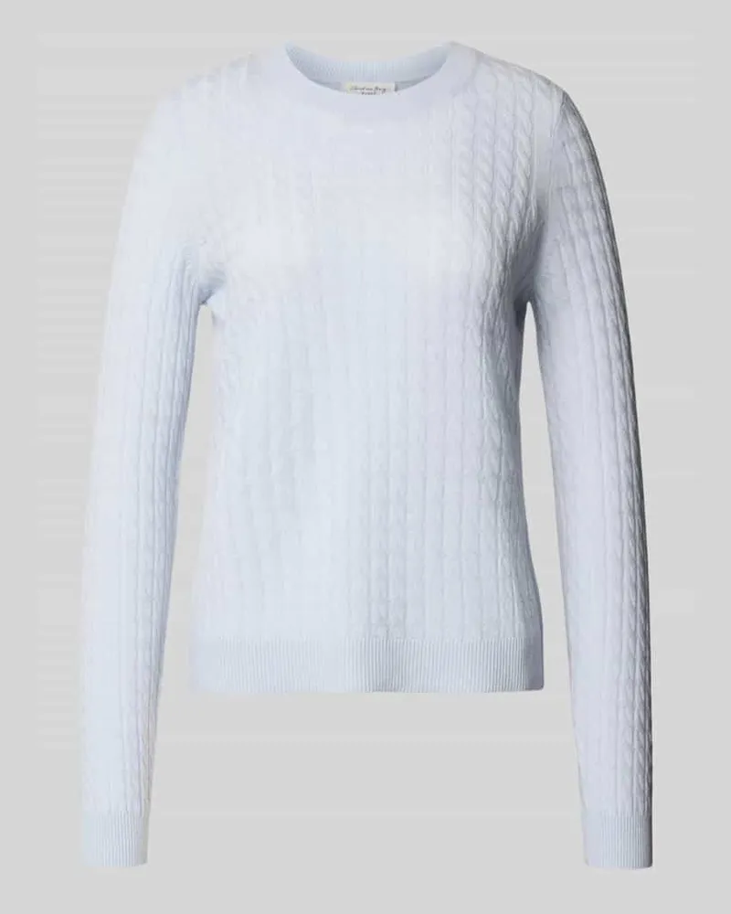 Christian Berg Strickpullover aus reinem Kaschmir Hellblau