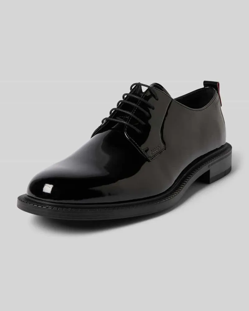 HUGO BOSS Schnürschuhe aus echtem Rindsleder Modell 'LYSANDER Black
