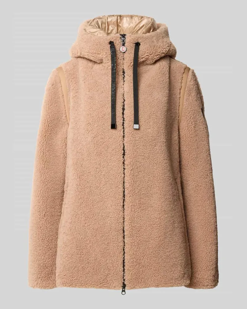 Frieda & Freddies Jacke aus Teddyfell mit Kapuze Modell 'CHANZY Beige