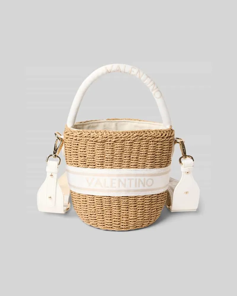 Valentino Bags Handtasche in Flecht-Optik Ecru