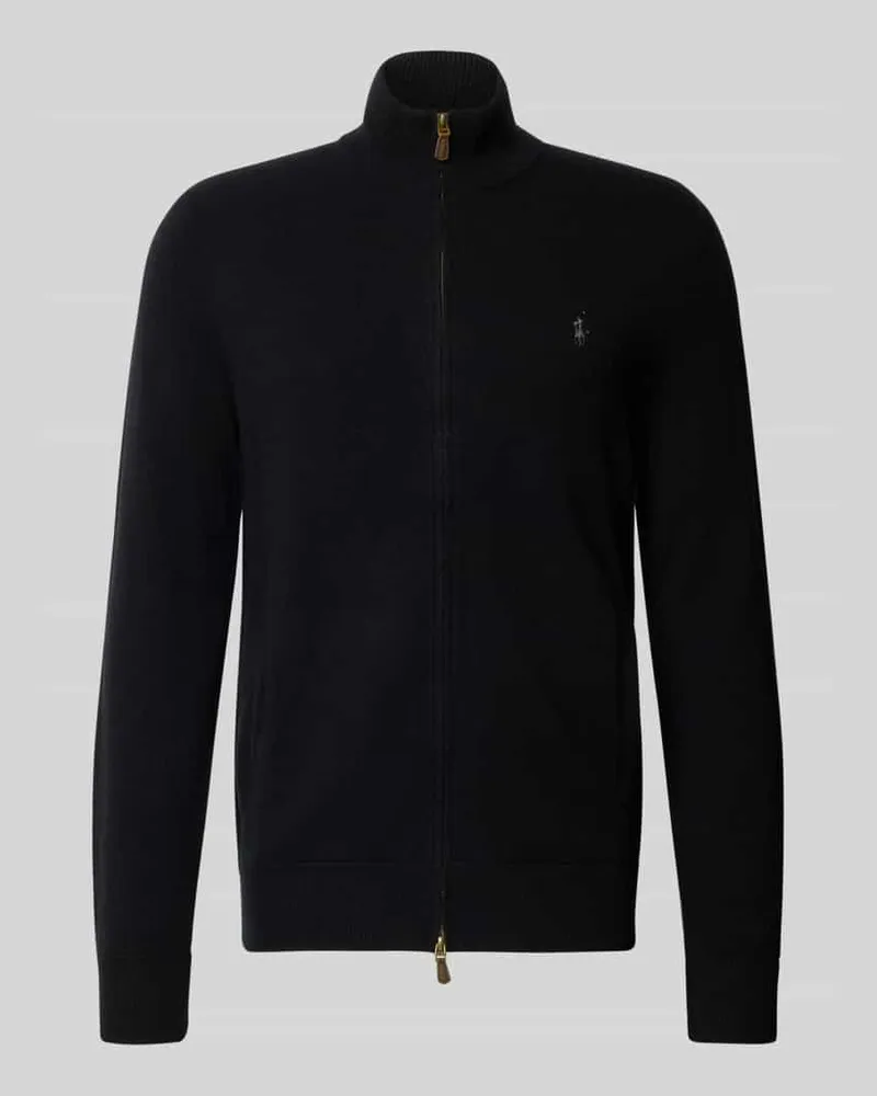 Ralph Lauren Wolljacke mit Stehkragen Black