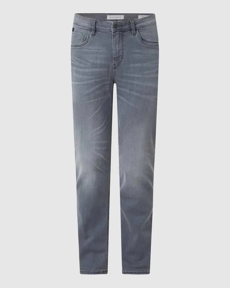 Tom Tailor Regular Slim Fit Jeans mit Stretch-Anteil Modell 'Josh Mittelgrau