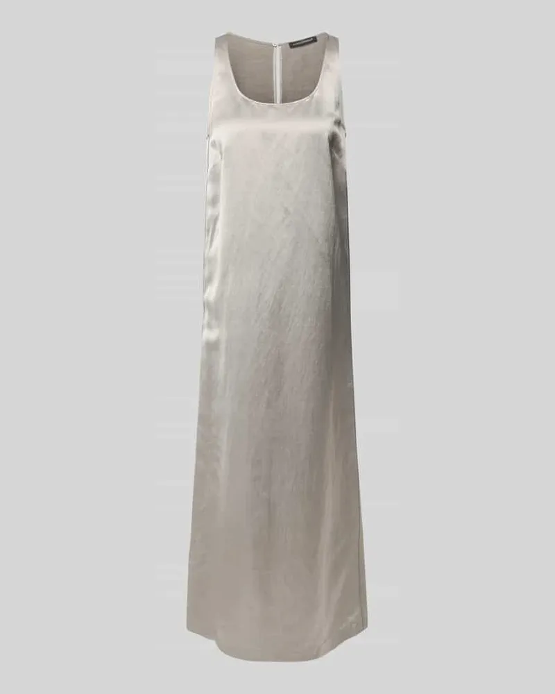 Luisa Cerano Midikleid mit Leinen-Anteil Silber