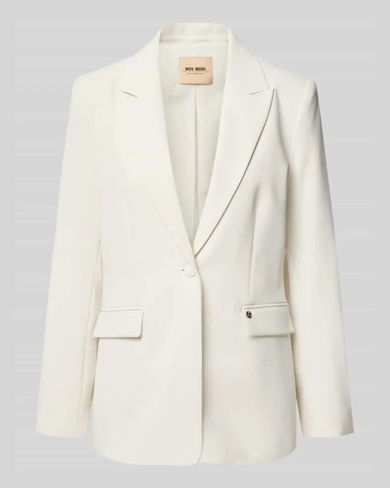Mos Mosh Regular Fit Blazer mit Reverskragen Modell 'Leonora Ecru