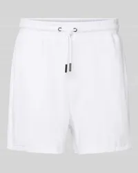 Calvin Klein Sweatshorts aus Baumwolle Weiss