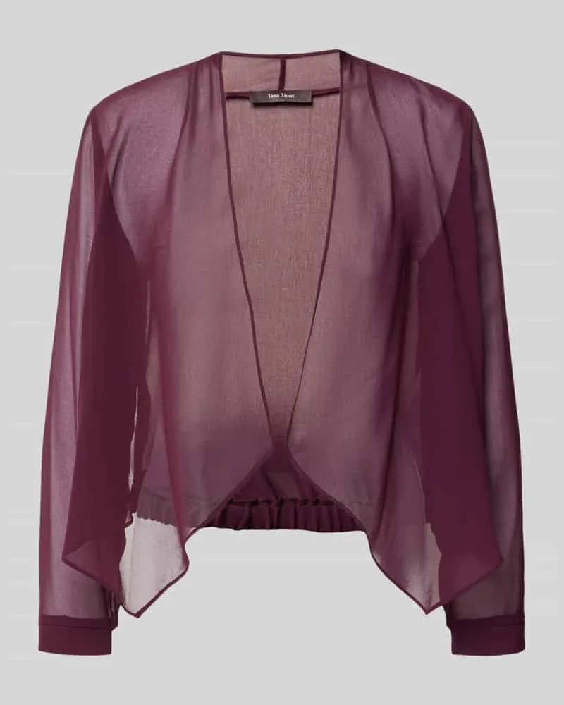 Vera Mont Regular Fit Bolero im semi-transparentem Design Dunkelrot