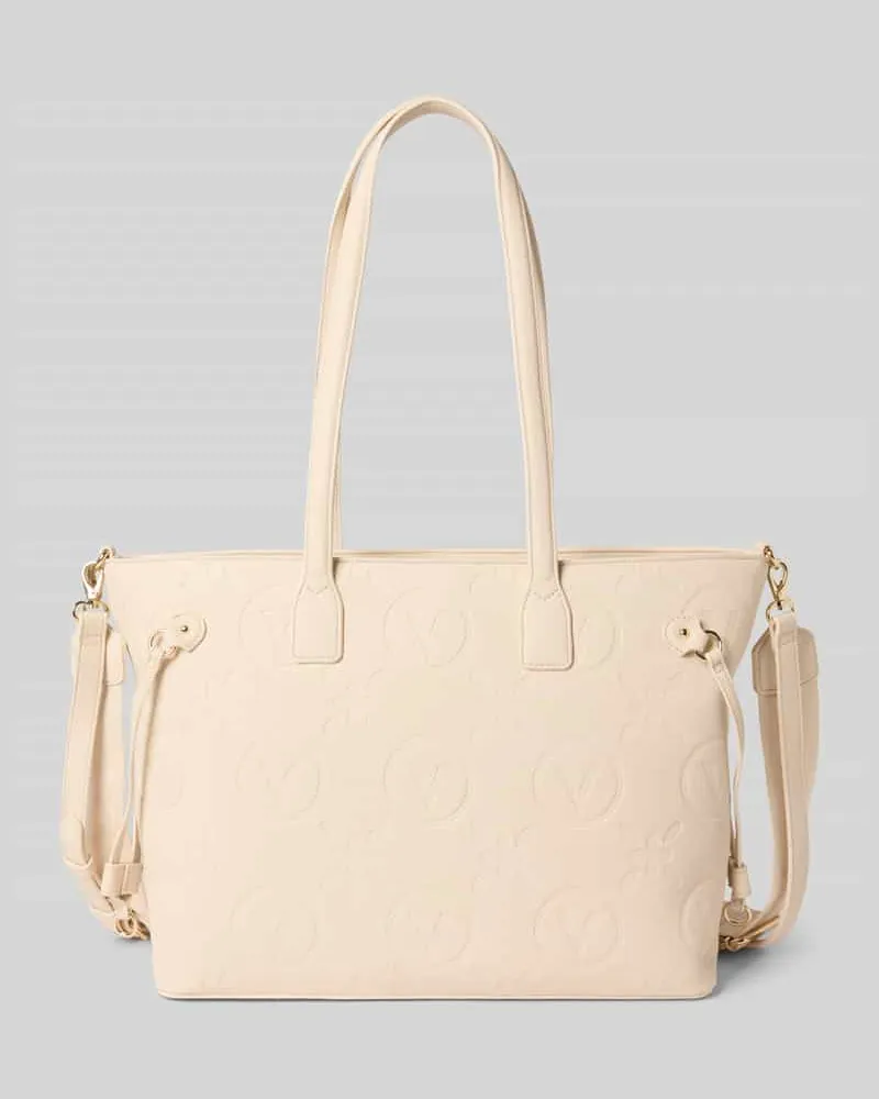 Valentino Garavani Handtasche mit Strukturmuster Modell 'SAMBA Ecru