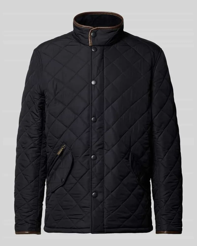 Barbour Regular Fit Steppjacke mit Pattentaschen Modell 'POWELL Marine