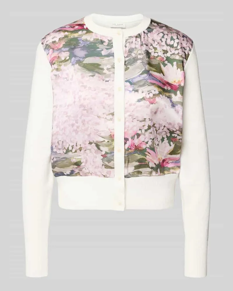 Ted Baker Cardigan mit geripptem Rundhalsausschnitt Modell 'SISILLA Sand