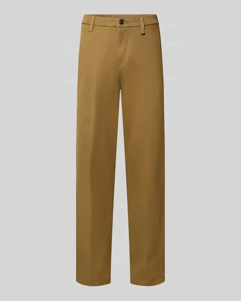 MAC Jeans Regular Fit Chino aus Lyocell-Mix Beige