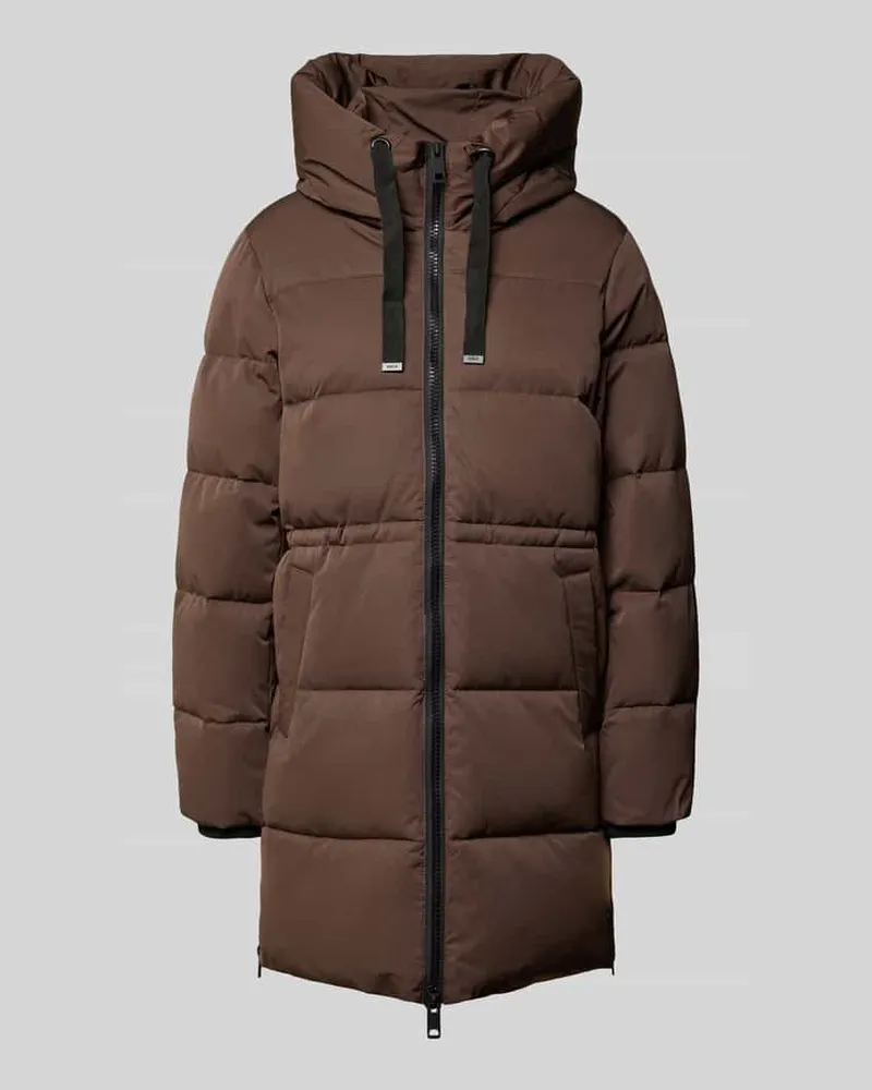 MOSS COPENHAGEN Steppjacke mit Kapuze Modell 'Mola Pavinaria Dunkelbraun
