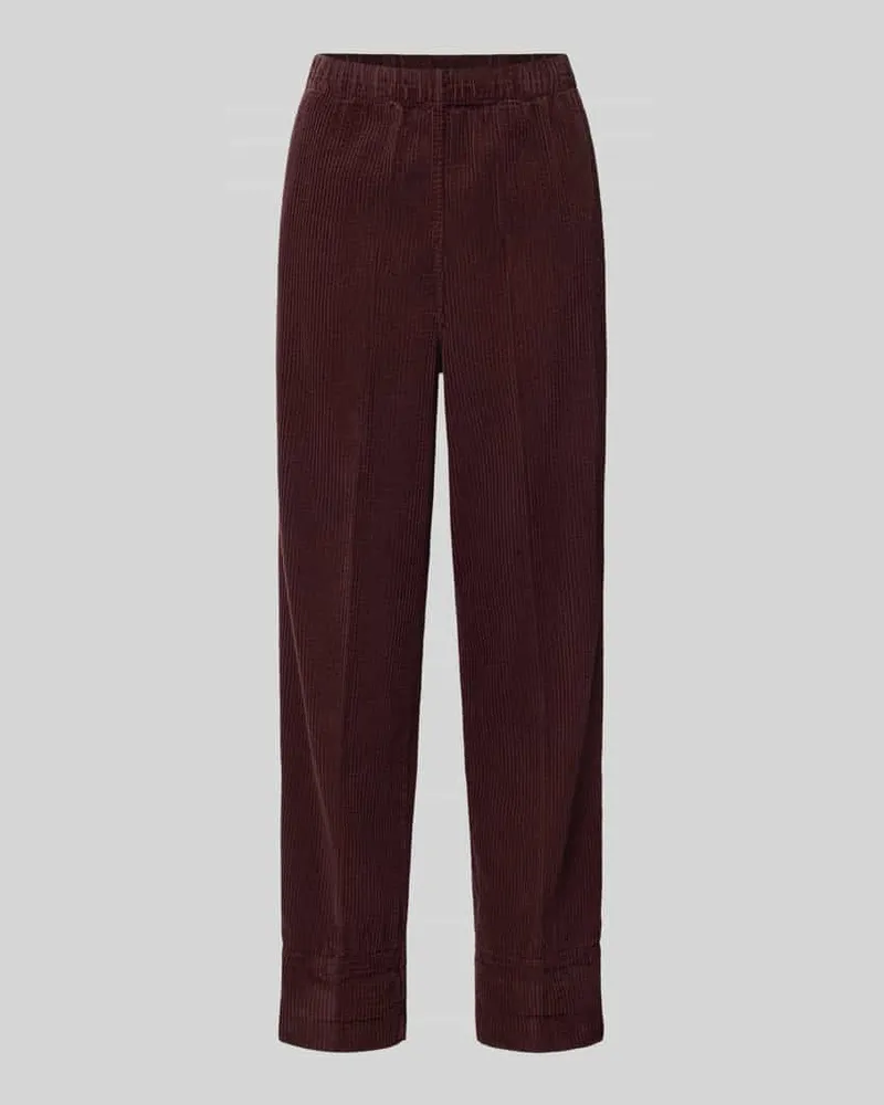American Vintage Straight Fit Hose aus reiner Viskose Modell 'Padow Bordeaux
