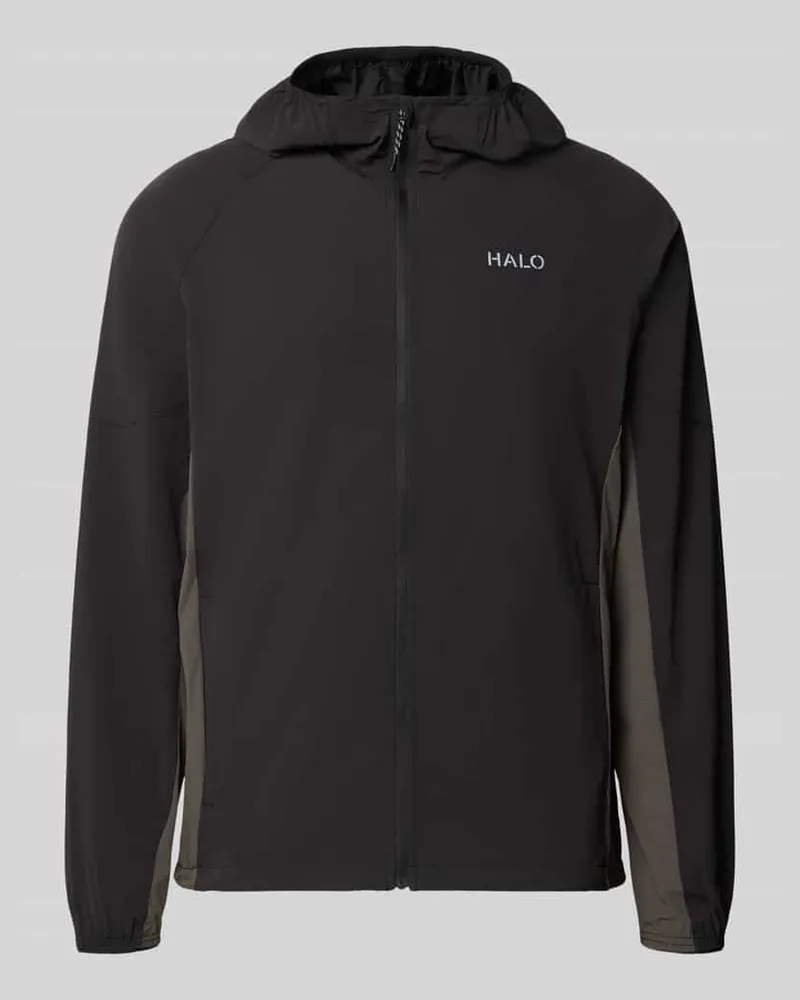 HALO Regular Fit Jacke mit Logo-Print Modell 'DIVISION Black
