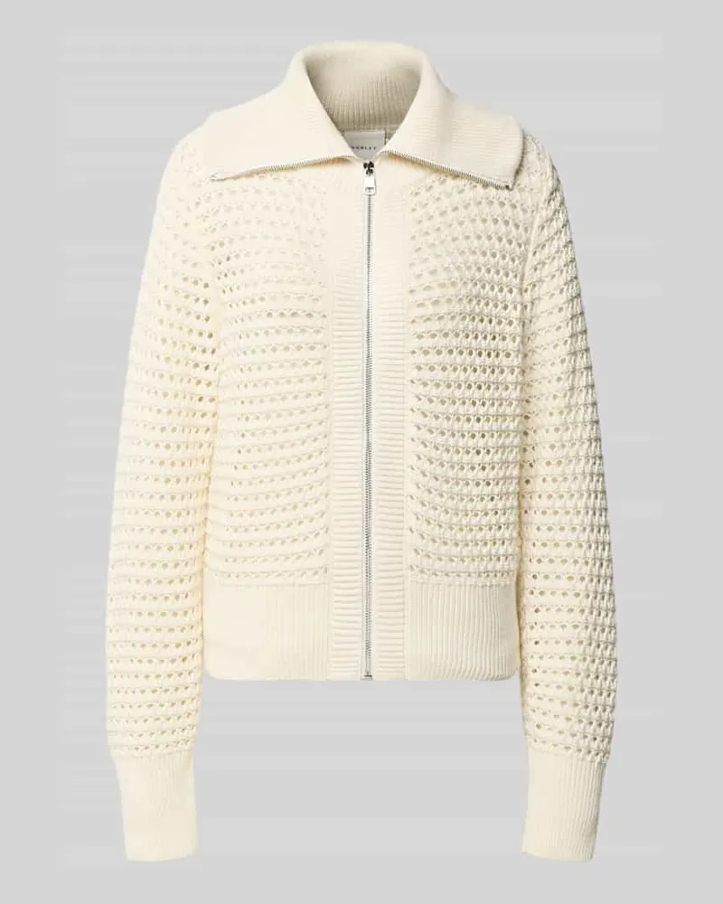Varley Regular Fit Cardigan aus reiner Baumwolle Modell 'Eloise Ecru