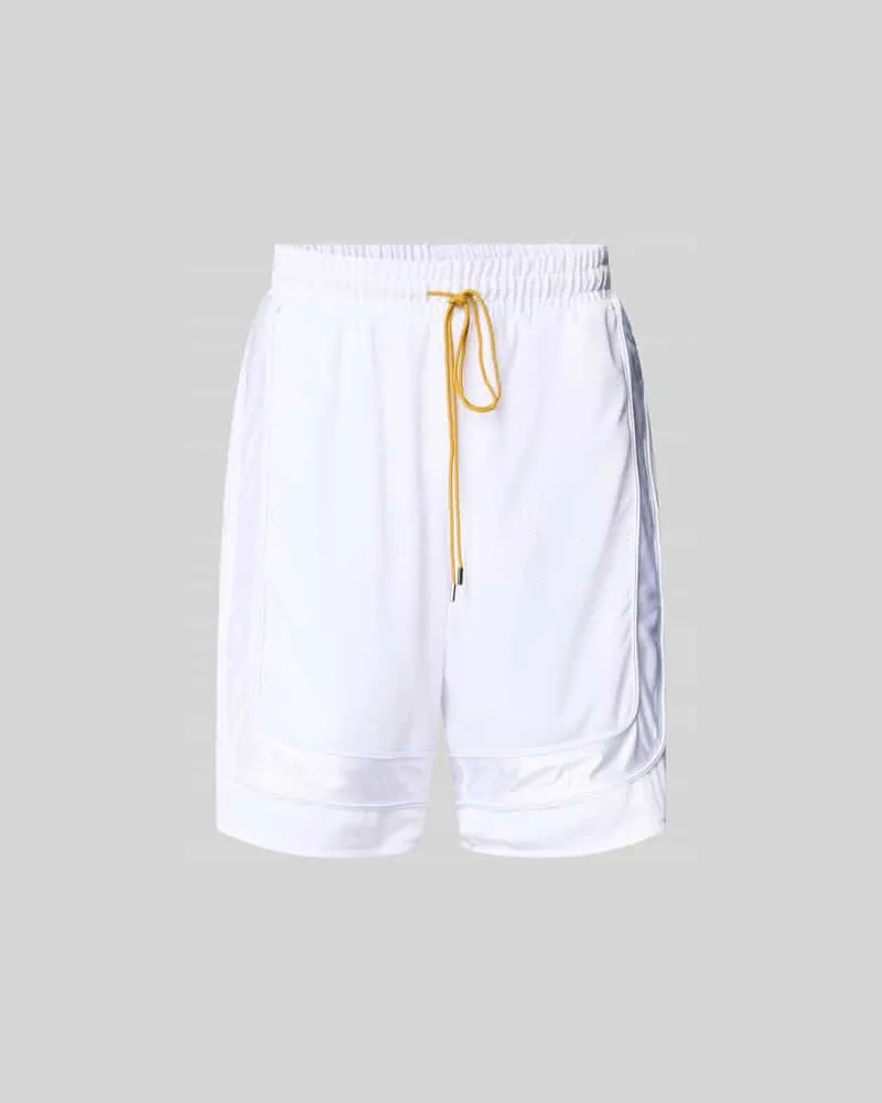 RHUDE Shorts mit elastischem Bund Weiss