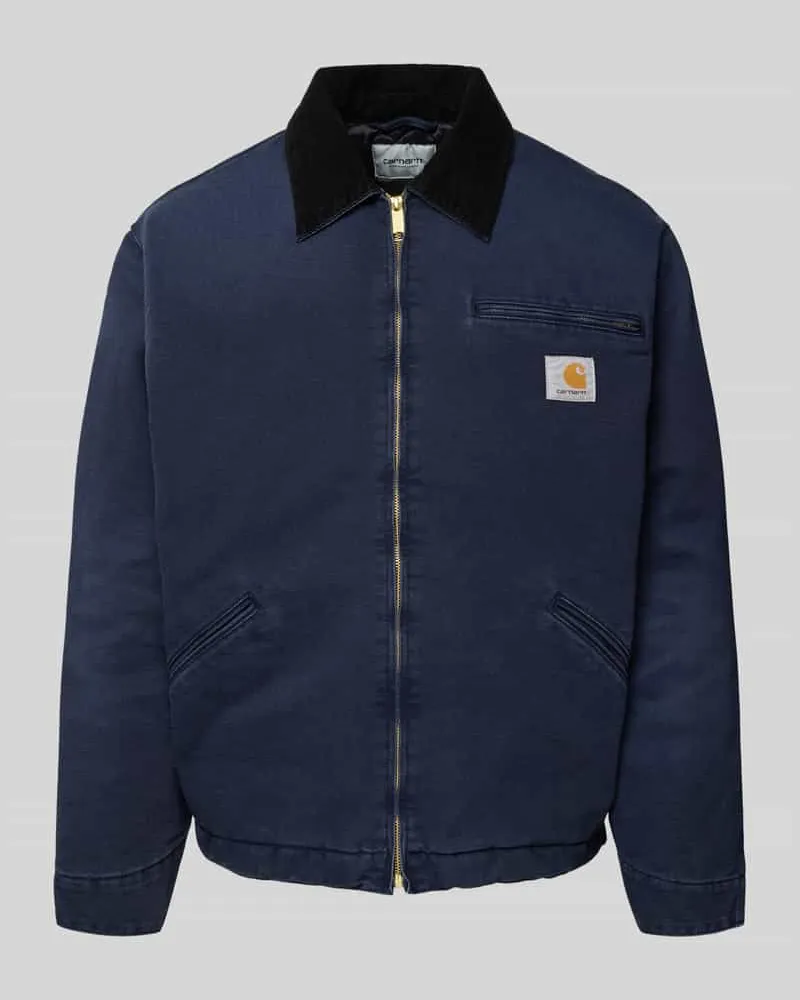 Carhartt WIP Regular Fit Jacke aus reiner Baumwolle mit Umlegekragen Marine