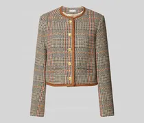 Regular Fit Blazer mit Rundhalsausschnitt