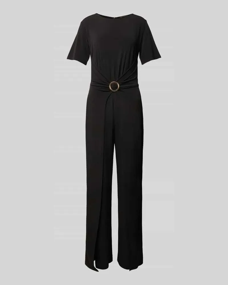 Swing Jumpsuit mit Applikation Black