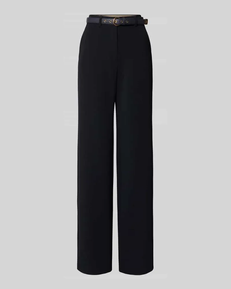 Max Mara Regular Fit Weite Hose mit Gürtel Modell &#x27;TAMICO Marine