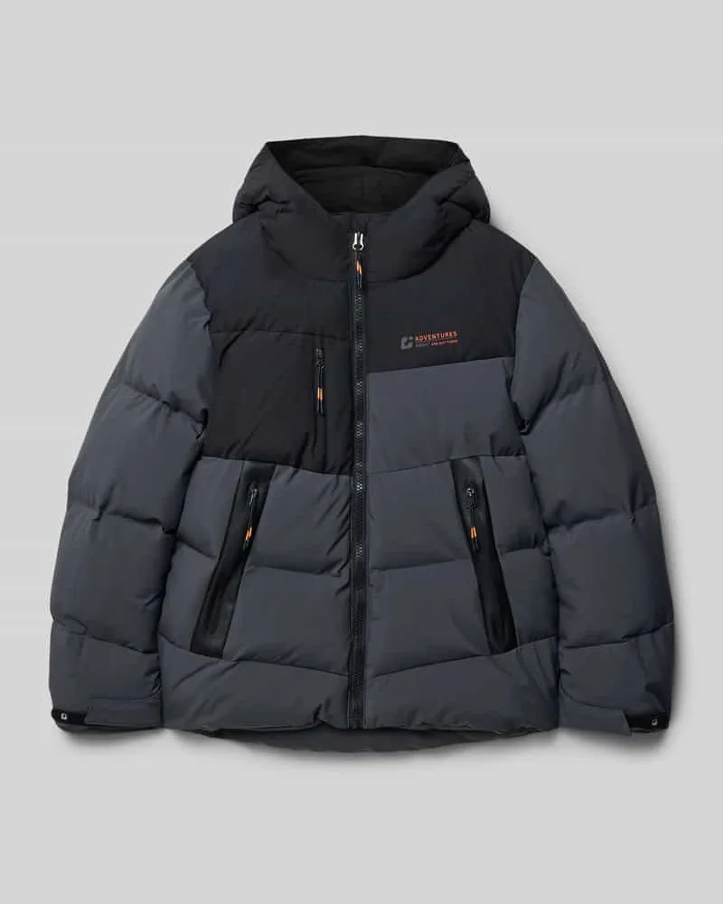 Killtec Regular Fit Steppjacke in Daunen-Optik Graphit