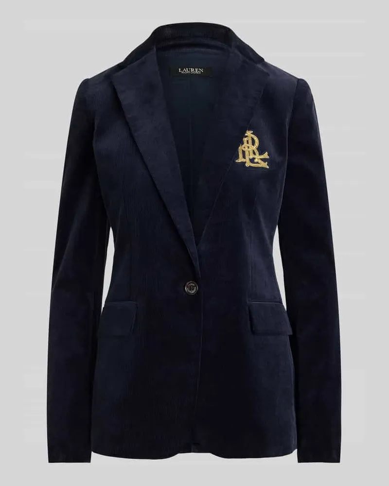 Ralph Lauren Regular Fit Kurzblazer mit Logo-Applikation Marine