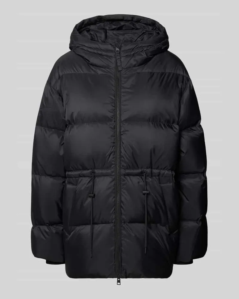 Closed Jacke mit Kapuze und Zweiwege-Reißverschlus Black