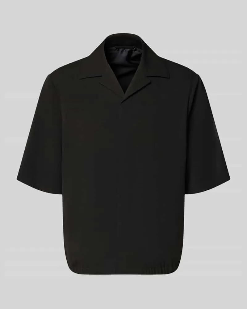Lindbergh Relaxed Fit Hemdjacke mit Reverskragen Black