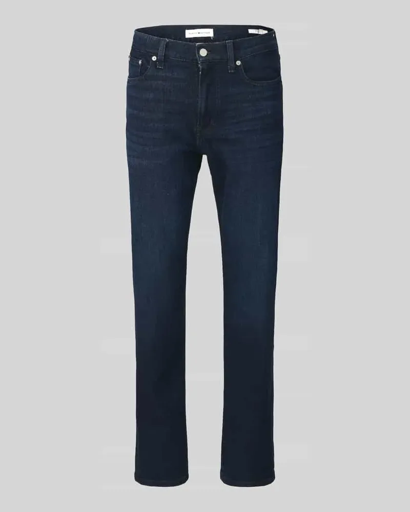 Tommy Hilfiger Straight Fit Jeans aus Baumwoll-Mix Modell 'DENTON SLIM Dunkelblau