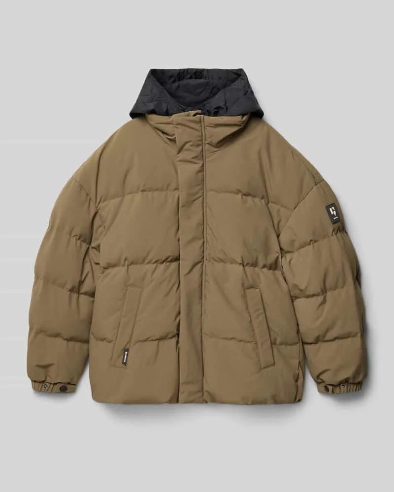 Garcia Jeanswear Regular Fit Winterjacke in Stepp-Optik Beige