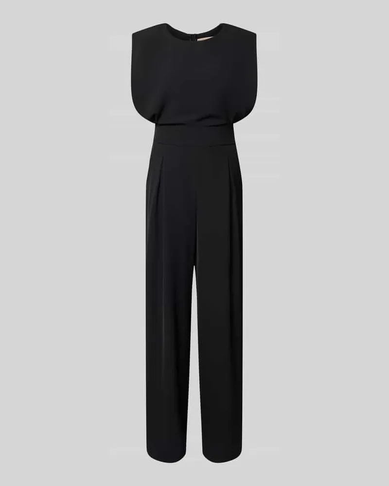 Rinascimento Regular Fit Jumpsuit mit Rundhalsausschnitt Black